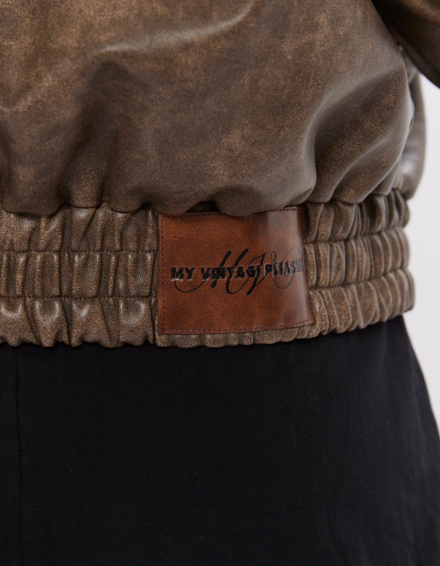 Vincy Washed Leather Jacket